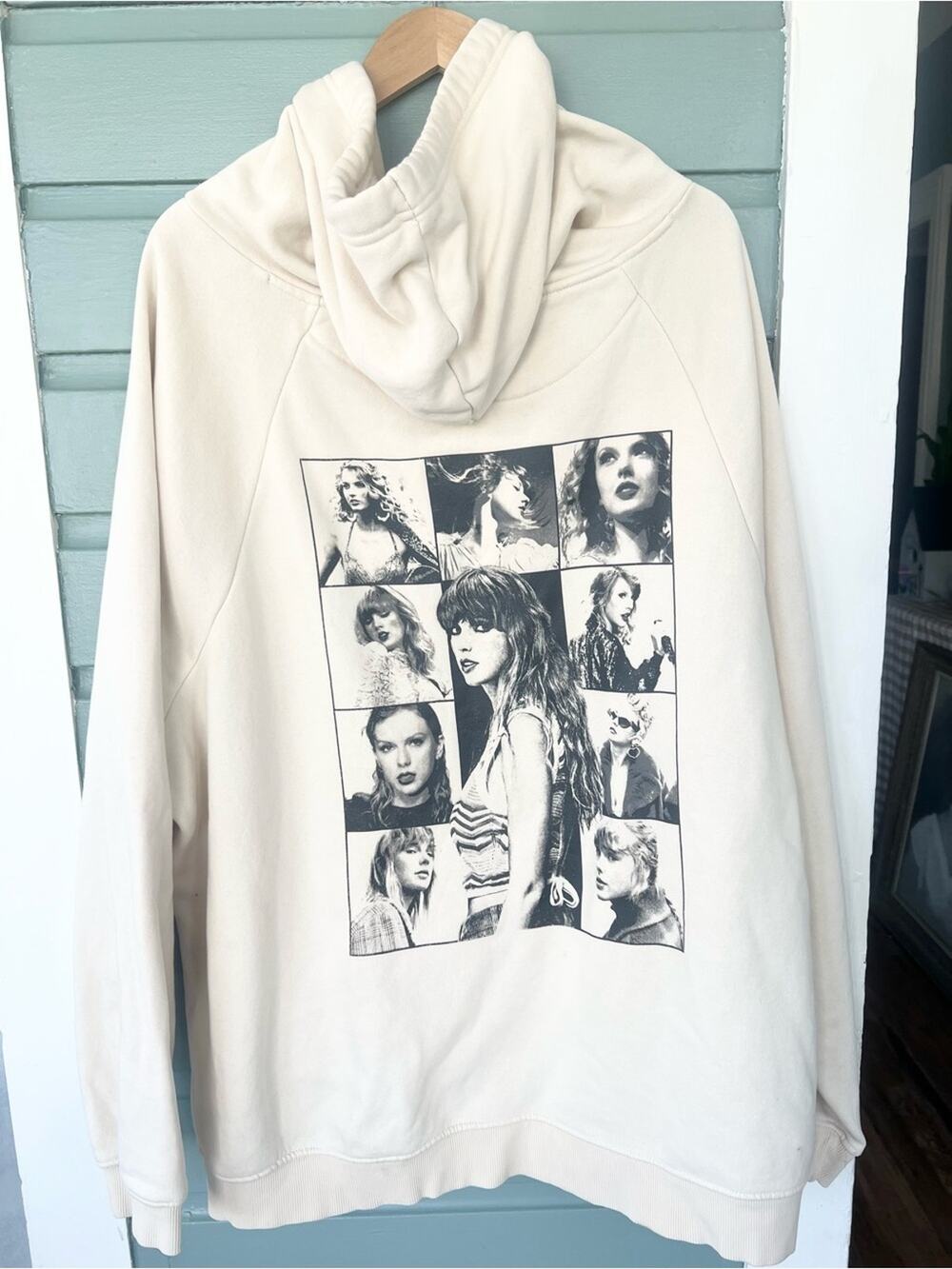 Taylor swift eras tour cream pullover hoodie sweatshirt swiftie 1989 size 4XL